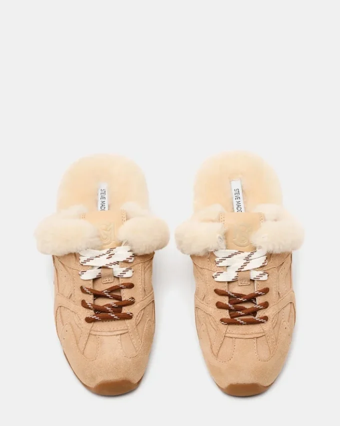 Mule Aziel in pelliccia sintetica naturale