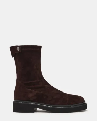 Myer in pelle scamosciata marrone