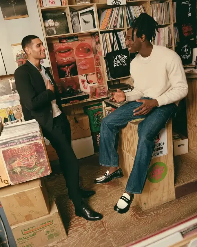 Natan in pelle nera/bianca