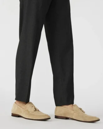 Ondre in pelle scamosciata color sabbia