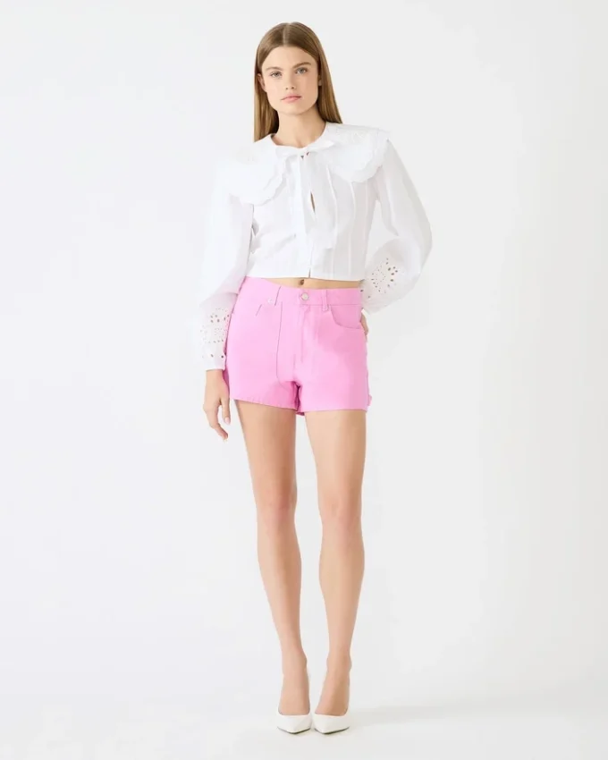 Pantaloncini in tela Sienne Pink Taffy