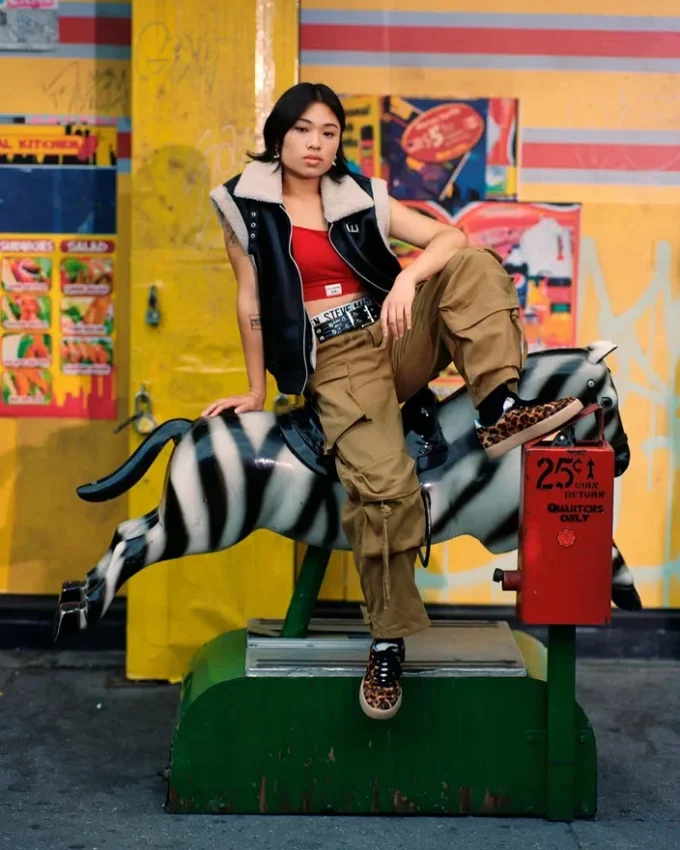 Pantaloni Duo color kaki