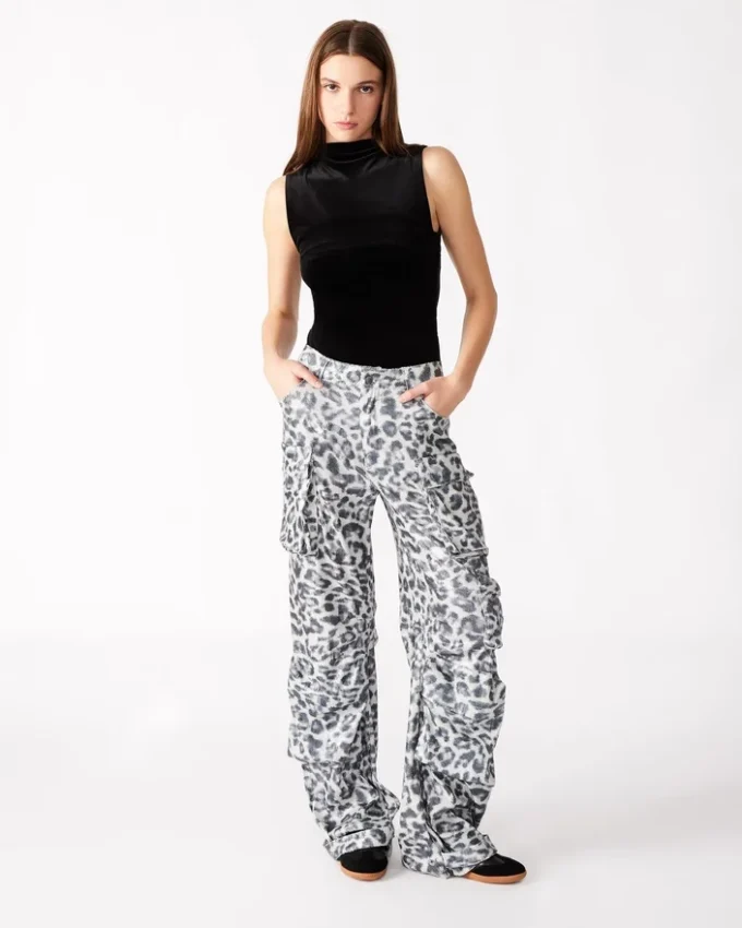 Pantaloni Duo Sequin Leopard Pantaloni Duo Sequin Leopard