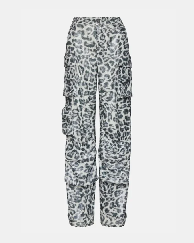Pantaloni Duo Sequin Leopard Pantaloni Duo Sequin Leopard