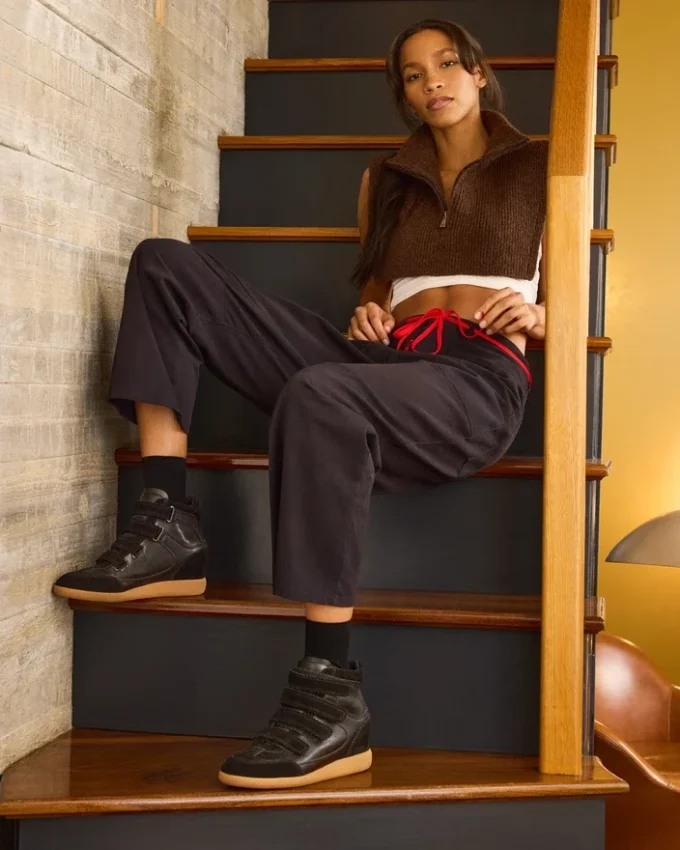 Pantaloni Haniel neri