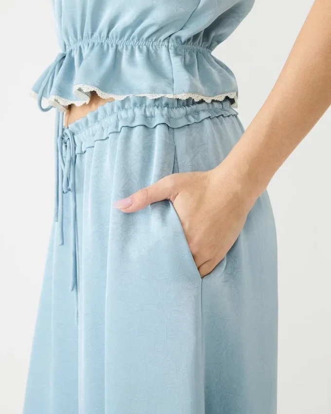 Pantaloni Roan blu polveroso