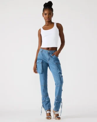 Pantaloni skinny in denim