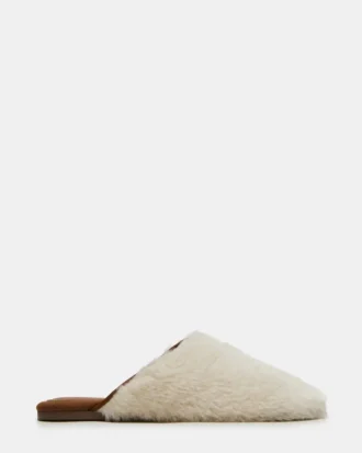 Pearson in pelliccia sintetica color crema