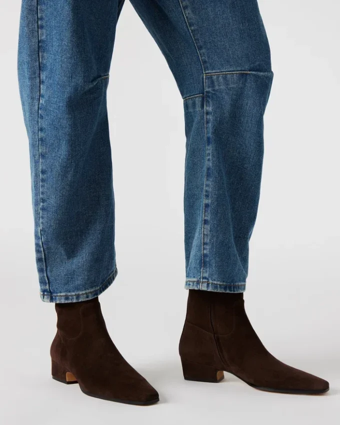 Pelle scamosciata color cioccolato polveroso