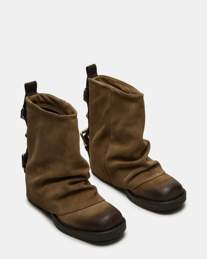 Pelle scamosciata color taupe Benji