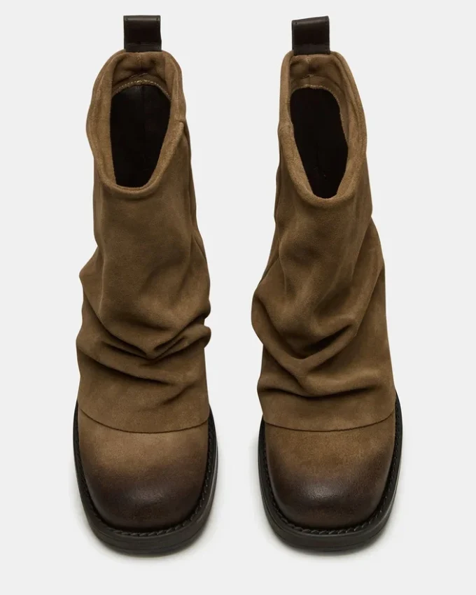 Pelle scamosciata color taupe Benji