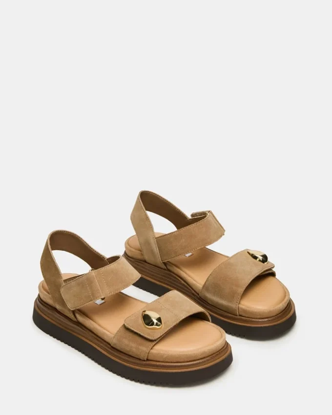 Pelle scamosciata color taupe Matine