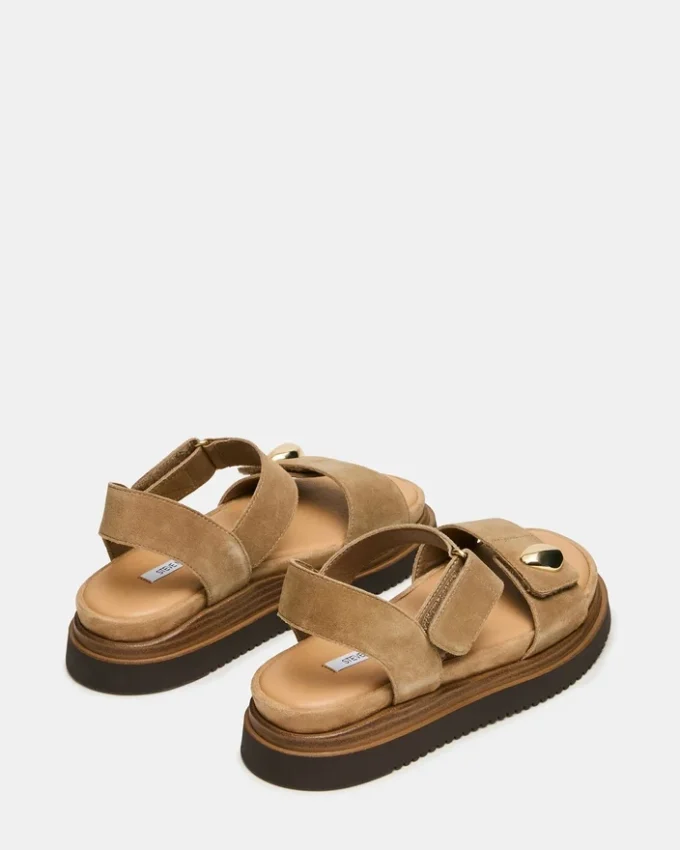 Pelle scamosciata color taupe Matine