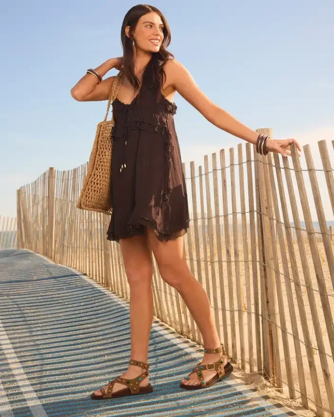 Pelle scamosciata grigiola lineare