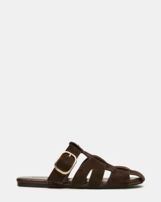 Pelle scamosciata marrone Halo