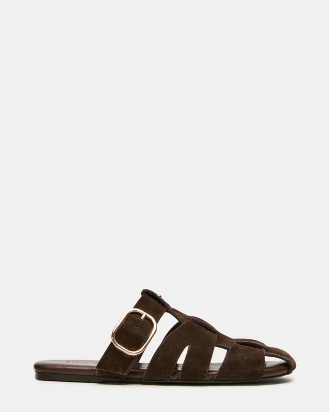 Pelle scamosciata marrone Halo