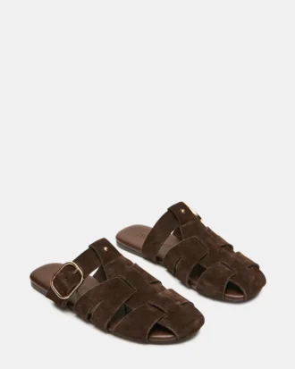 Pelle scamosciata marrone Halo