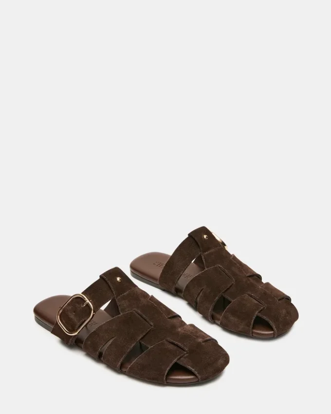 Pelle scamosciata marrone Halo