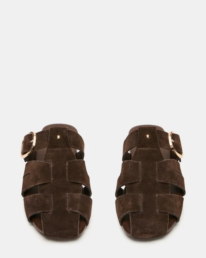 Pelle scamosciata marrone Halo