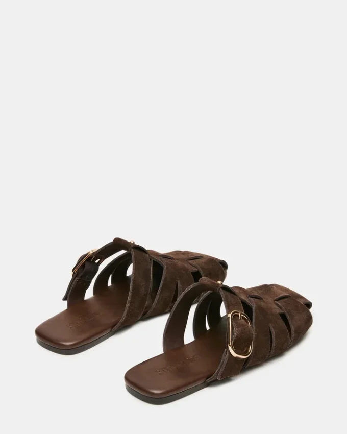 Pelle scamosciata marrone Halo