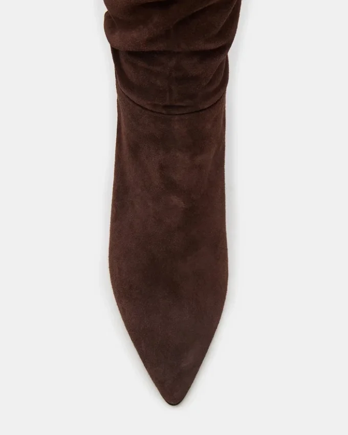 Pelle scamosciata marrone Linger