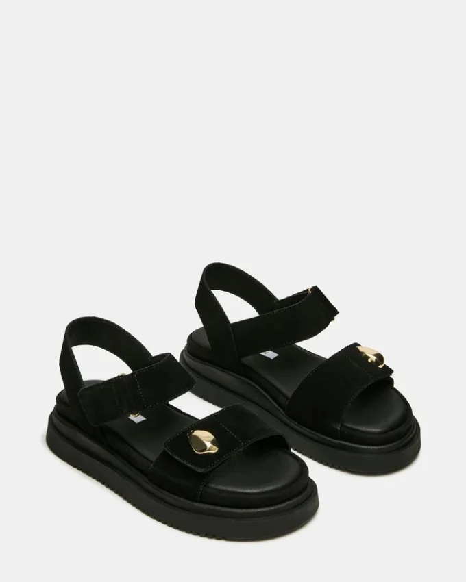 Pelle scamosciata nera Matine