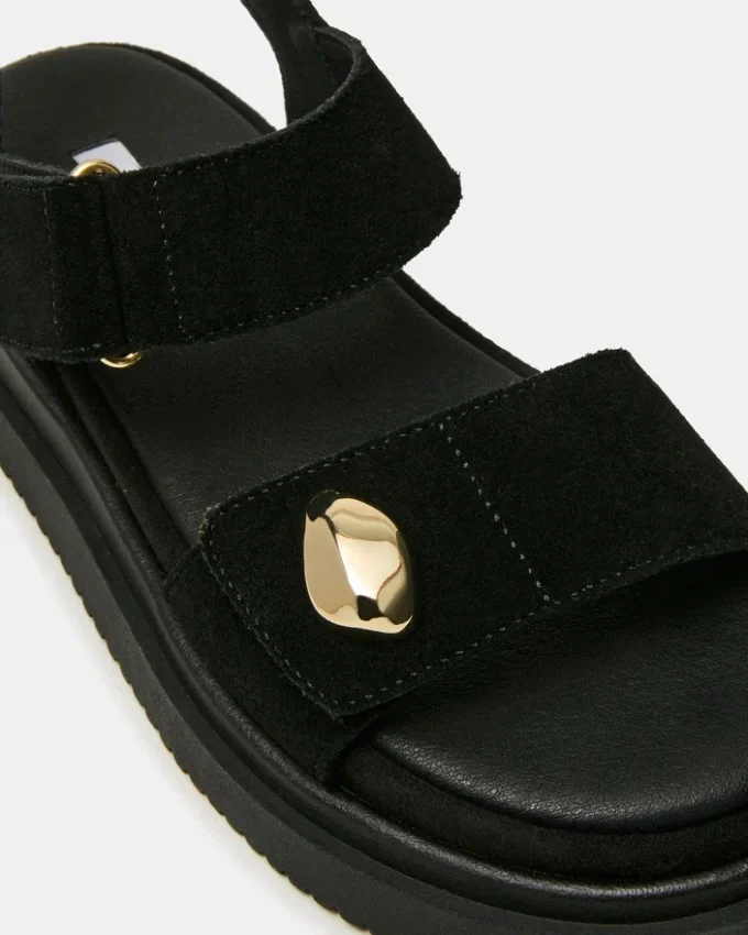 Pelle scamosciata nera Matine