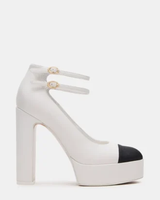 Peyton in pelle bianca