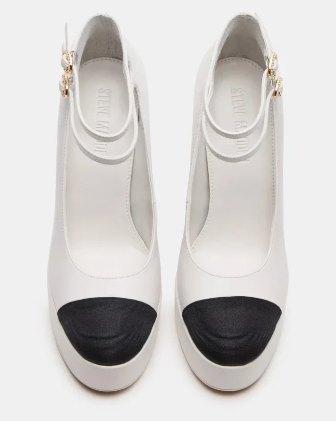 Peyton in pelle bianca