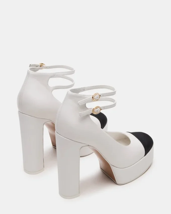 Peyton in pelle bianca