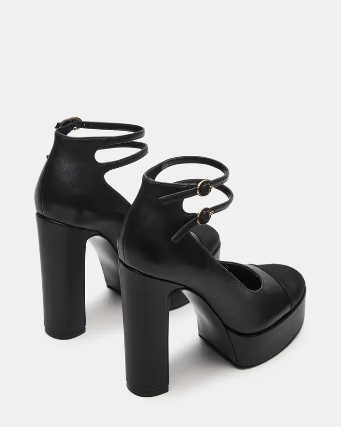 Peyton in pelle nera