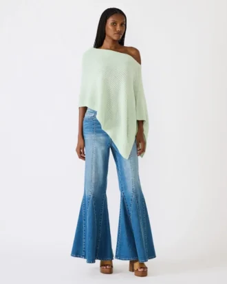 Poncho Channing verde baia