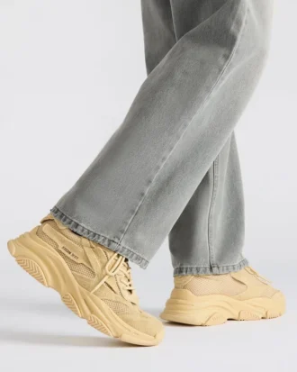 Possess in pelle scamosciata color tortora