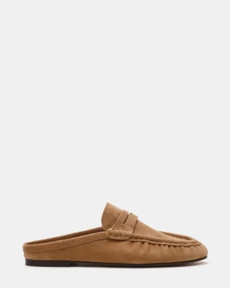 Rafe in pelle scamosciata color tortora