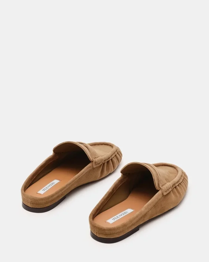 Rafe in pelle scamosciata color tortora