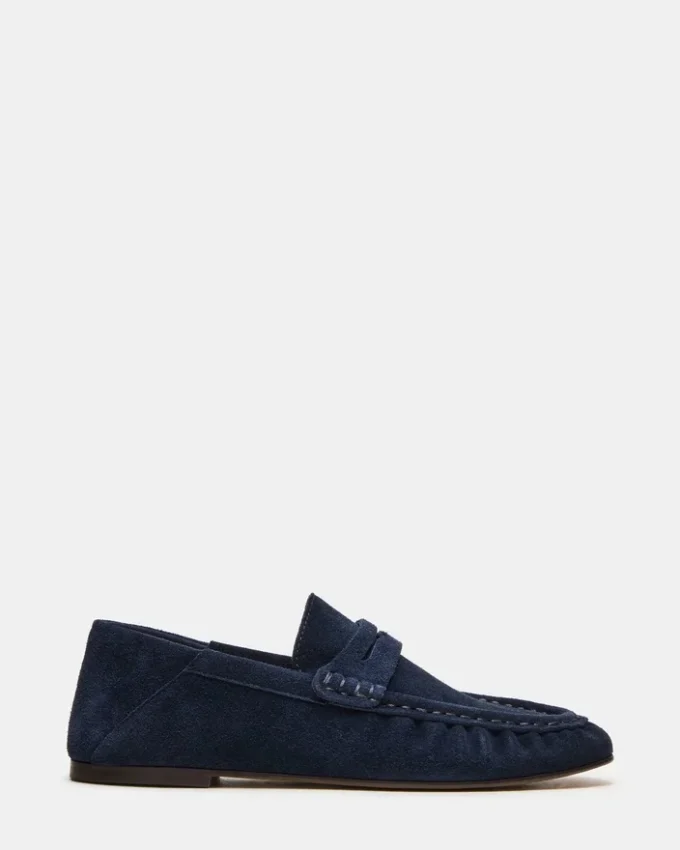 Roger in pelle scamosciata blu navy