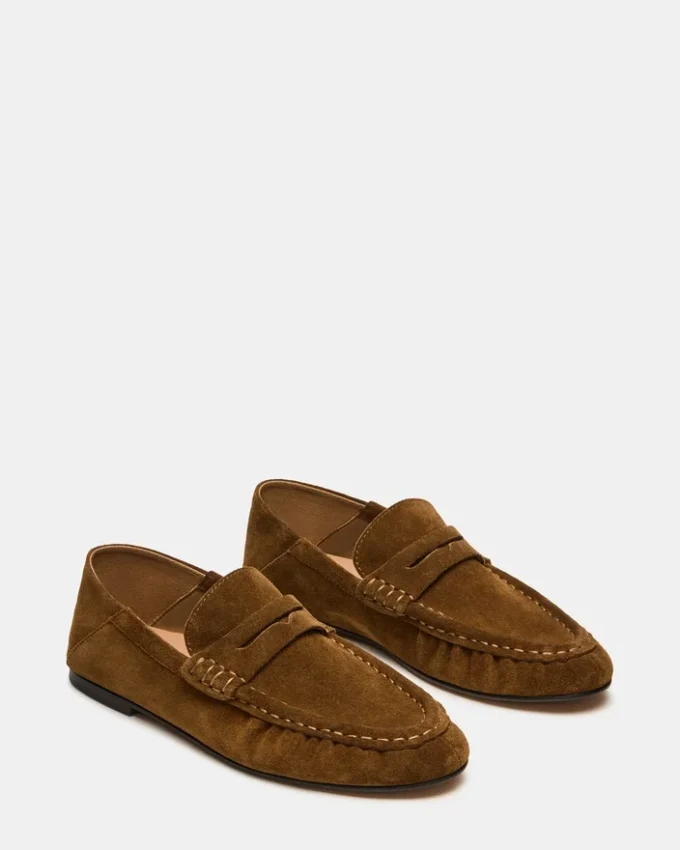 Roger in pelle scamosciata color tortora