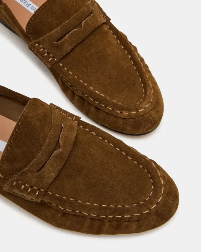 Roger in pelle scamosciata color tortora