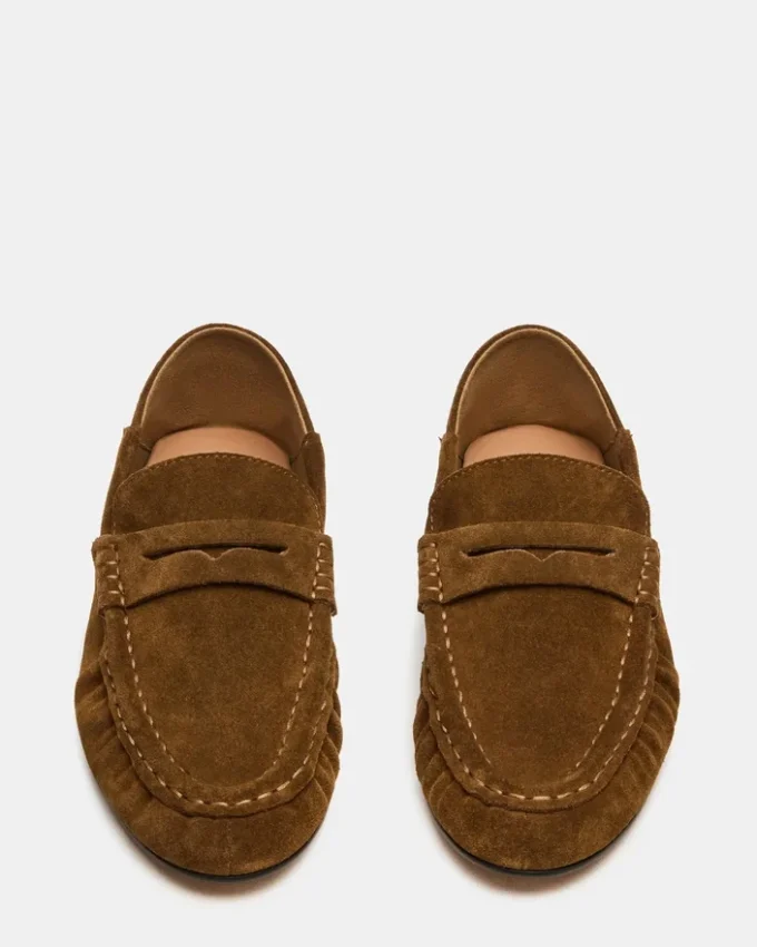 Roger in pelle scamosciata color tortora