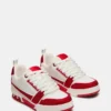 Rosso Skater/Bianco con strass