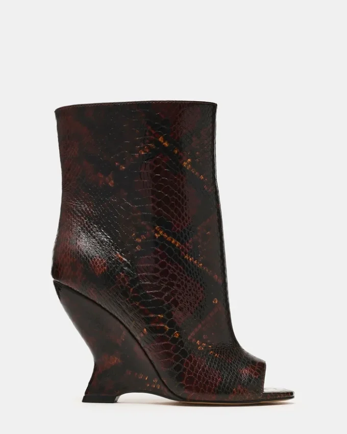 Rylix in pelle serpente marrone