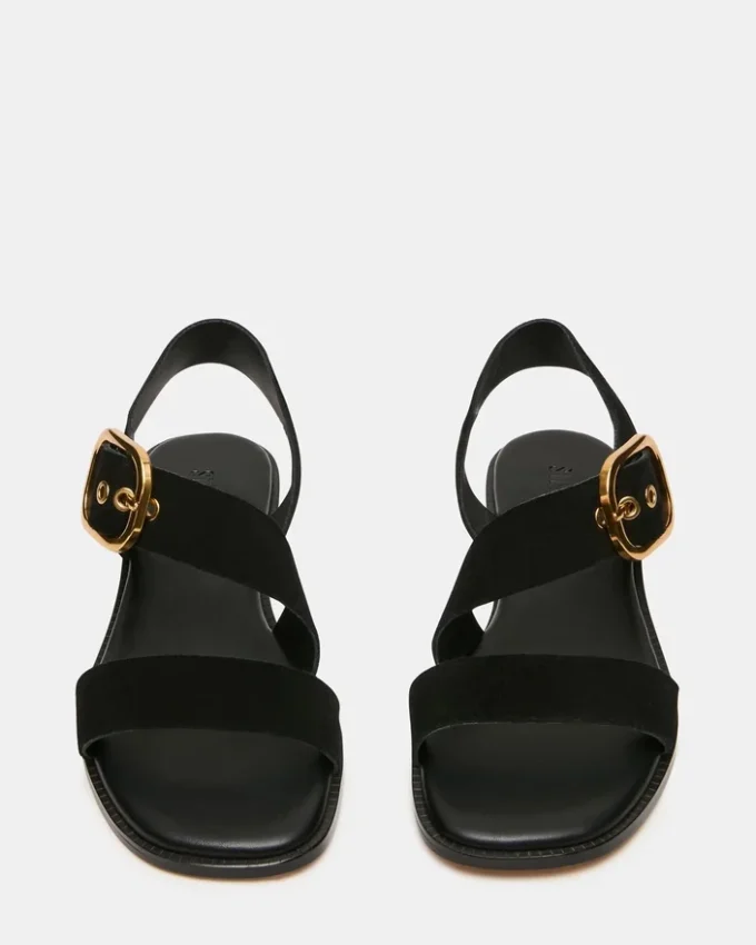 Sayer in pelle scamosciata nera