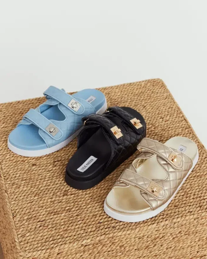 Schmona in pelle blu