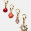 Set di cavigliere con ciondoli a forma di ciliegia