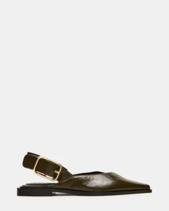 Shay in pelle color oliva