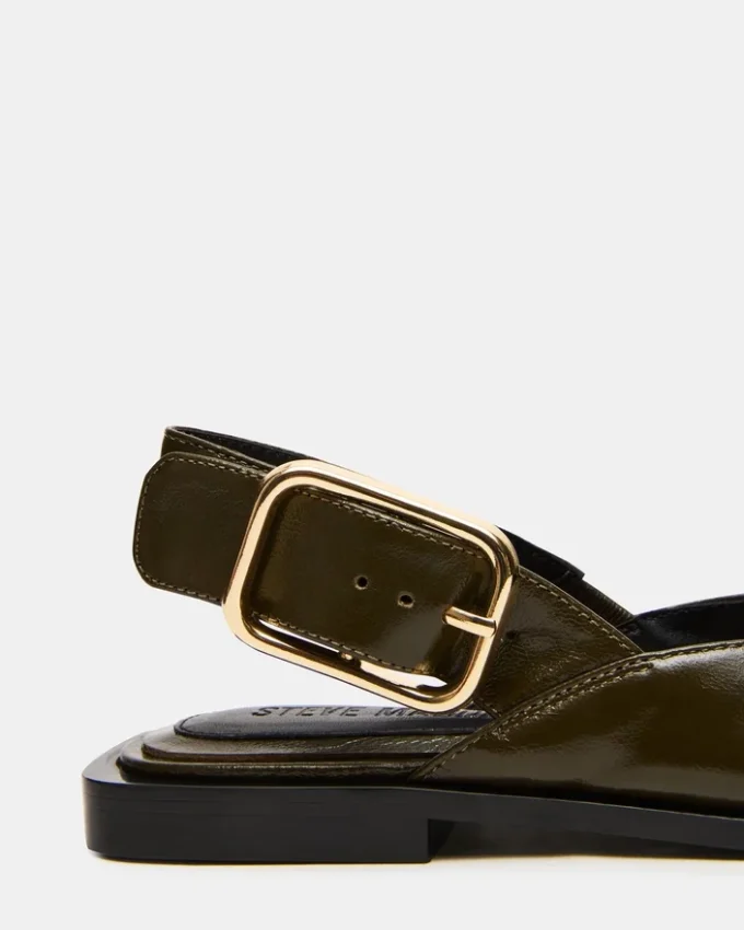 Shay in pelle color oliva