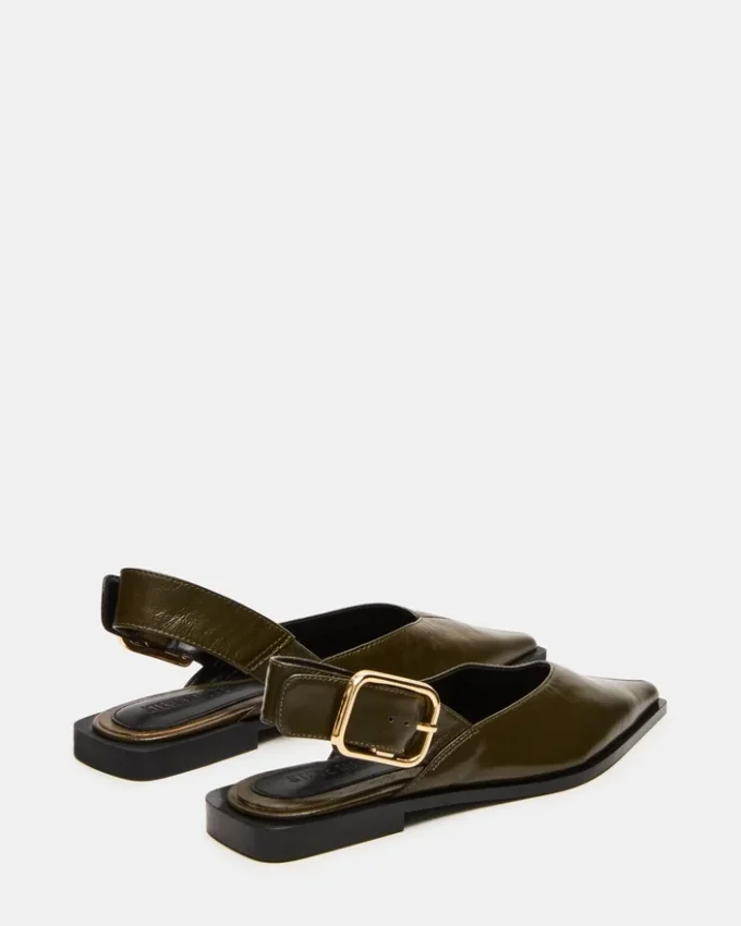 Shay in pelle color oliva