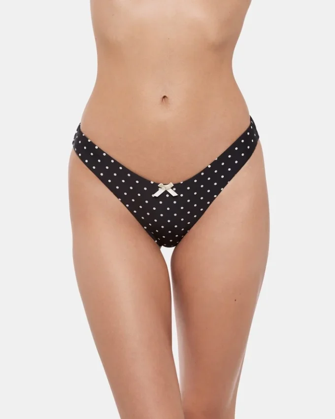 Slip bikini Darling Dot nero multicolore