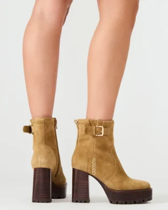 Summit in pelle scamosciata color oliva