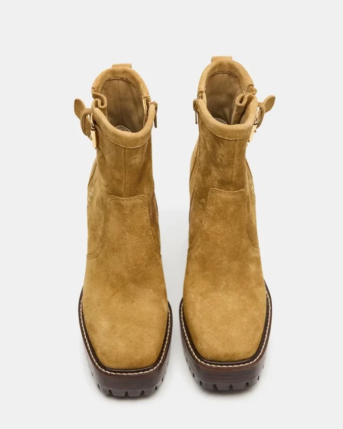 Summit in pelle scamosciata color oliva